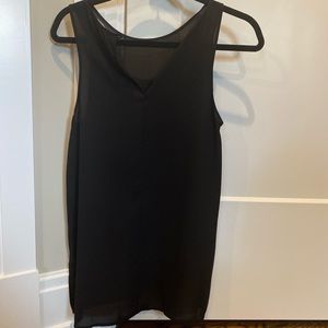 Black tank top blouse